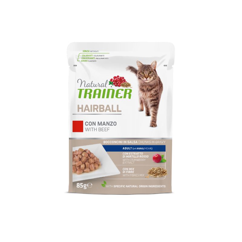 NT Cat Hairball Beef konservai katėms su jautiena 85g